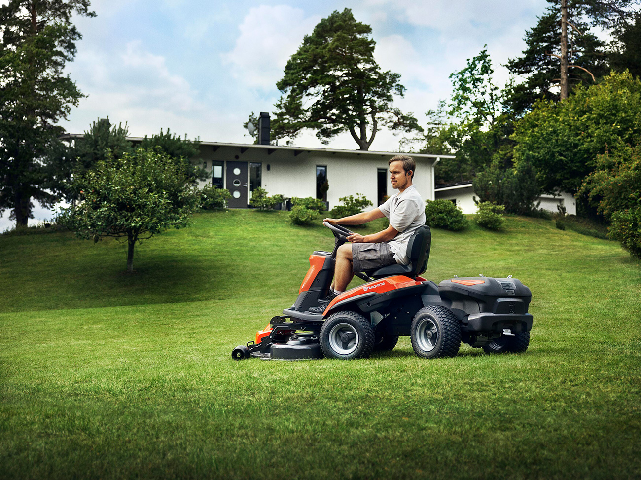 Welke grasmaaier is geschikt voor een grote tuin?